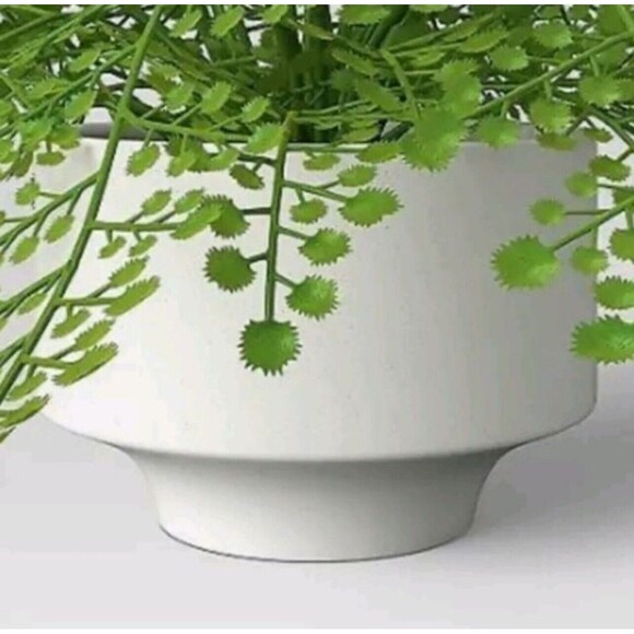 Threshold 14” Faux Fern Modern Ceramic Pot Artificial Arrangement - New - Picture 3 of 9